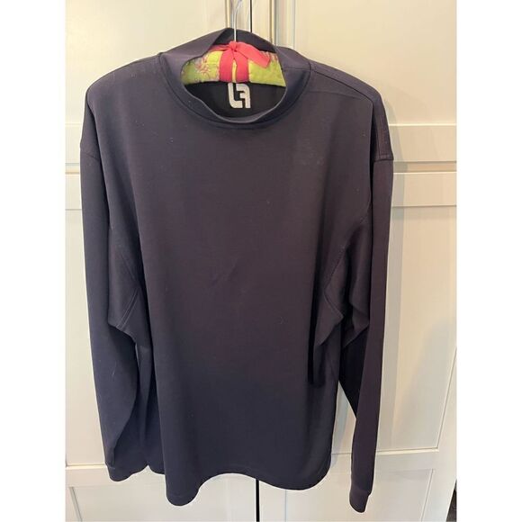 Footjoy FJ Men’s Mock Neck Navy Pullover Sz M Long Sleeve Golf - Picture 1 of 8